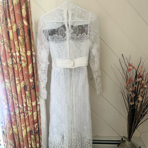 Priscilla of Boston vintage 1980’s lace wedding dress - Picture 9 of 16